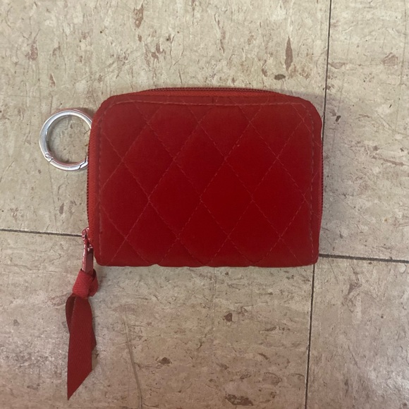 Vera Bradley Handbags - Vera Bradley red quilted keychain wallet